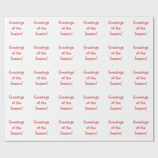 Vakantiegroet van de feestdag cadeaupapier (Vlak)