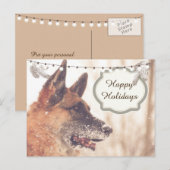 Vakantiegroeten Duitse Herdershond Ansichtkaart Feestdagenkaart (Voorkant / Achterkant)