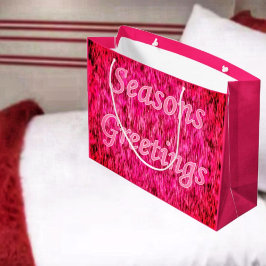 Vakantiegroeten in roze groot cadeauzakje