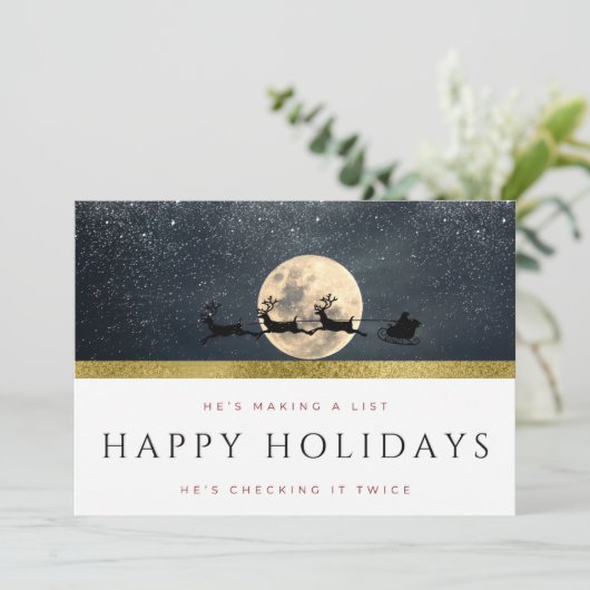 Vakantiegrootkaart Aankondiging (Staand voorkant)