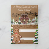 Vakantiegrootkaart Aankondiging (Binnen)