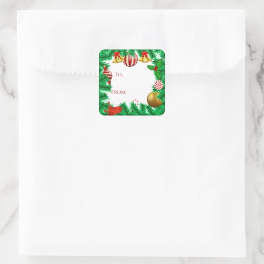 Vakantiegrootte Label (Tas)