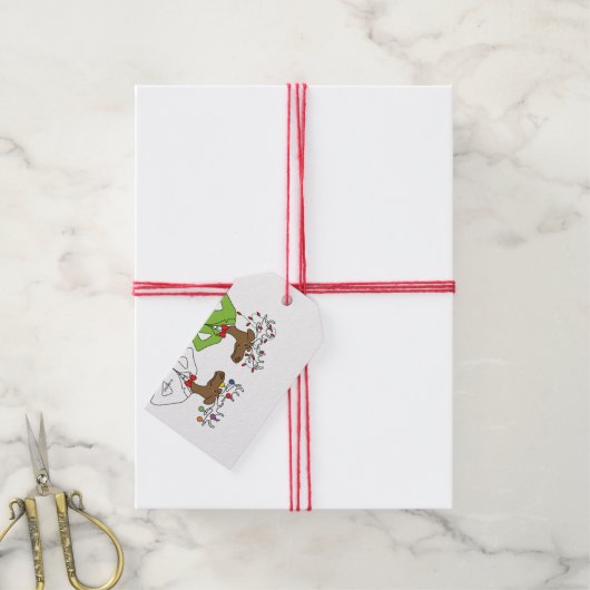 Vakantiegrootte Labels Cadeaulabel (Met Touw)