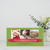 Vakantiegrootte roosterroosterroosterrooster feestdagenkaart (Staand voorkant)