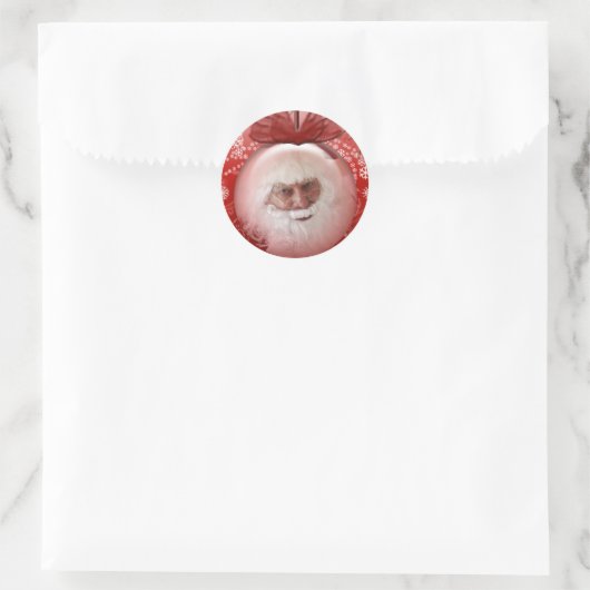 vakantiegrootzegels ronde sticker (Tas)