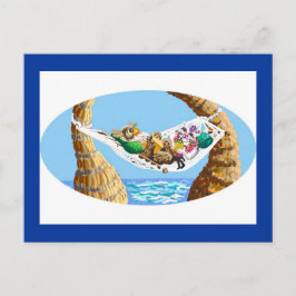 vakantiehangmat feestdagenkaart