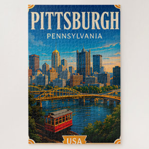 🌉 Vakantieherinnering aan Pittsburgh Pennsylvania Legpuzzel