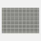 Vakantiehondstooth zwarte groene vakantieverpakkin inpakpapier vel (Voorkant)