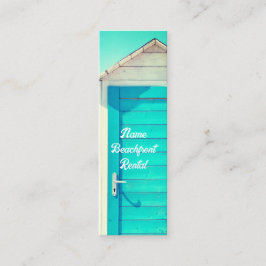 Vakantiehuis aan het strand huis mini visitekaartje