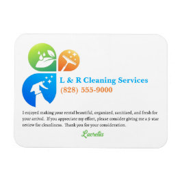 Vakantiehuis Cleaner huishoudster 5 sterren Review Magneet