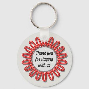 Vakantiehuis Dank u verhuur Guest Key Sleutelhanger