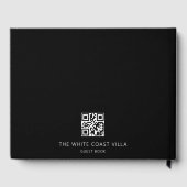 Vakantiehuis Foto QR Code Reacties Zwart Gastenboek (Achterkant)
