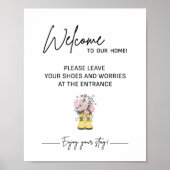 Vakantiehuis Gasteninformatie Poster (Voorkant)