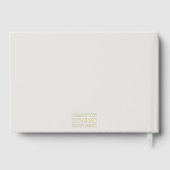 Vakantiehuis Gastfeedback Steen en gouden folie Gastenboek (Achterkant)