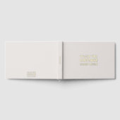 Vakantiehuis Gastfeedback Steen en gouden folie Gastenboek (Volledig)