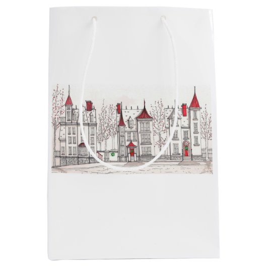 Vakantiehuis Gift Bag Medium Cadeauzakje (Voorkant)