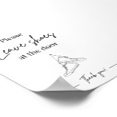 Vakantiehuis huis welkomstbord poster (Hoek)