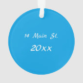 "Vakantiehuis" Kerstornament Ornament (achterkant)