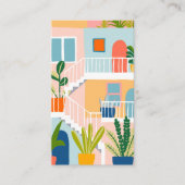 Vakantiehuis makelaar makelaar QR code Visitekaartje (Voorkant)