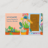 Vakantiehuis makelaar makelaar QR code Visitekaartje (Voorkant)