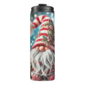 Vakantiehuis met kerstcadeaus thermosbeker (Voorkant)