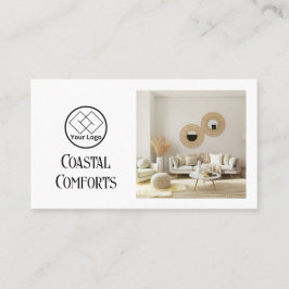 Vakantiehuis modern| Aangepaste QR code Visitekaartje