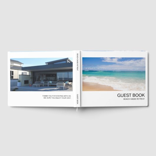 Vakantiehuis Modern minimaal gastenboek (Volledig)