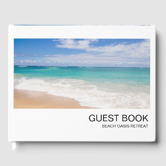 Vakantiehuis Modern minimaal gastenboek (Voorkant)