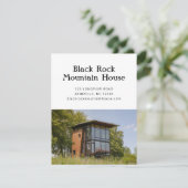 Vakantiehuis Onroerend goed Zakelijk Promo Briefka Kaart (Staand voorkant)