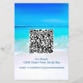 Vakantiehuis QR Code Ocean Beach Informatie Flyer (Achterkant)