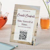 Vakantiehuis QR code Reclamebord Met Voetstuk (Insitu)