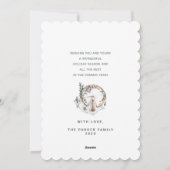 Vakantiehuis | Witte deur Feestdagenkaart (Achterkant)