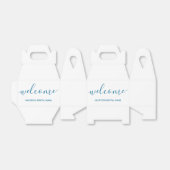 Vakantiehuis Zee Blauw Welkom Favor Box Bedankdoosjes (Uitgevouwen)