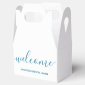 Vakantiehuis Zee Blauw Welkom Favor Box Bedankdoosjes (Geopend)