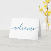 Vakantiehuis Zee Blue Welcome Note Kaart 2 (Gele Bloem)