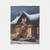 vakantiehuisje fleece deken (Voorkant)