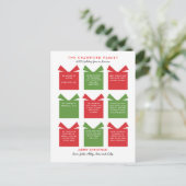 Vakantiejaar in de Review Kerst Briefkaart (Staand voorkant)