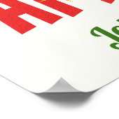 Vakantiejuichen thuis - Aangepast kerstbord Poster (Hoek)