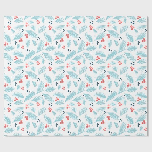 Vakantiek en bessen cadeaupapier (Vlak)