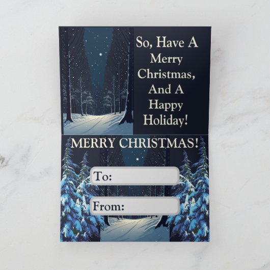 Vakantiekaart Aankondiging (Binnen)