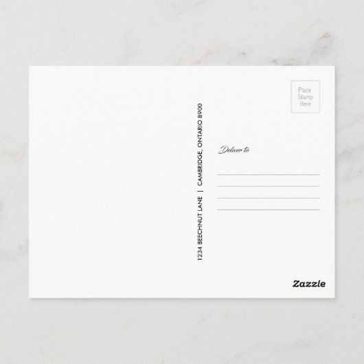 Vakantiekaart Briefkaart (Achterkant)