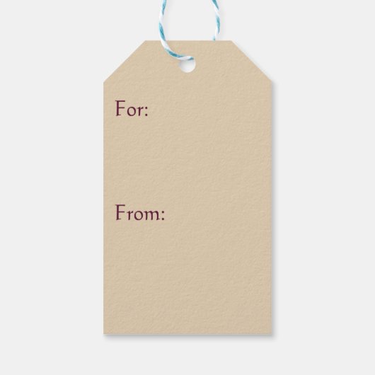 Vakantiekaart Cadeaulabel (Achterkant)