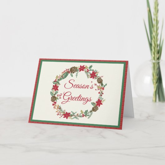 Vakantiekaart Feestdagen Kaart (Voorkant)