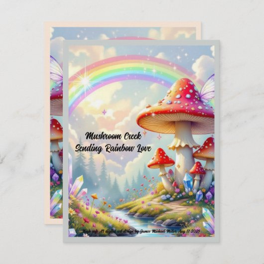 Vakantiekaart Feestdagenkaart (Voorkant / Achterkant)