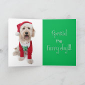 Vakantiekaart met Golden Doodle Kaart (Binnen)