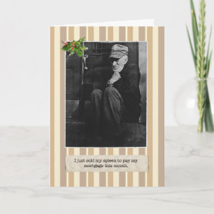 Vakantiekaart met hoge depressie feestdagen kaart