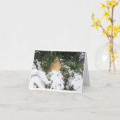 Vakantiekaart met kardinaal kaart (Gele Bloem)