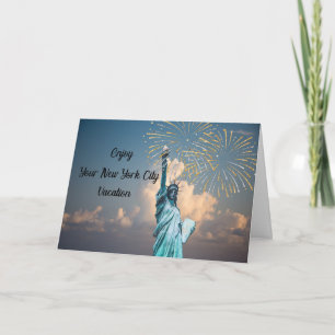 Vakantiekaart naar New York City Kaart