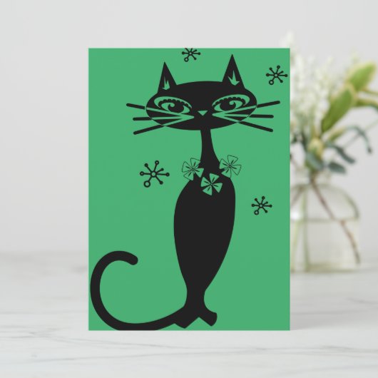 Vakantiekaart of uitnodiging (Staand voorkant)