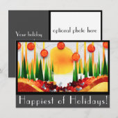 Vakantiekaart plat 11,4 x 15,9 cm feestdagenkaart (Voorkant / Achterkant)